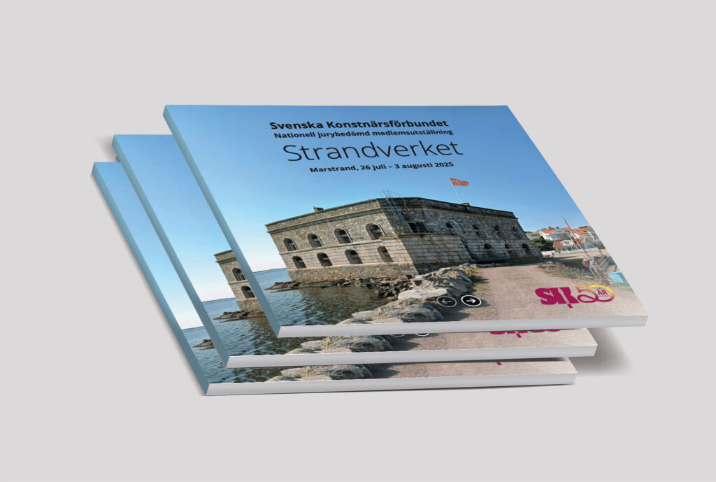 folder Svenska konstnärsförbundet jubileumsutställning Strandverket 2025