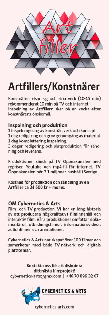annons bildkonstnären artfiller